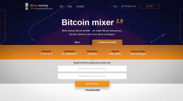 Mixer.money website screenshot