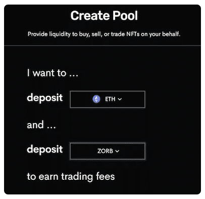 Sudoswap user interface