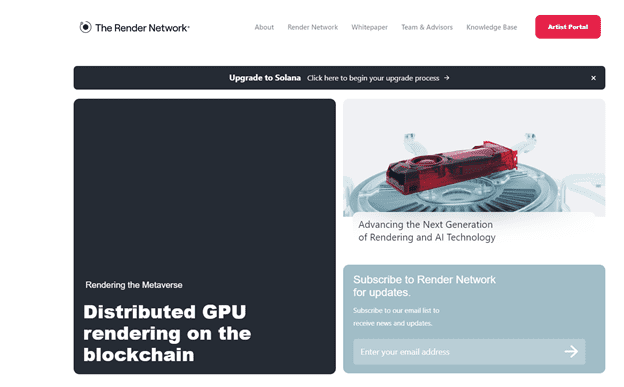 Проекты DePIN - платформа распределенного рендеринга Render Network