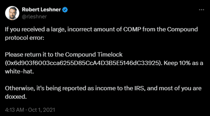Robert Leshner’s post